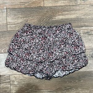 Paper crane floral skort